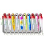 Valkyrie 10 Adet 10Gr 4.8Cm Kutulu Metal Rapala Jig Seti Balik Olta Yemi Ispanyol Oltasi