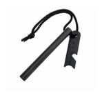 Valkyrie 10cm Boy 1cm En Full Magnezyum Ateş Başlatıcı Bar - %100 Katkısız Alüminyum İçermez Fire Starter Siyah
