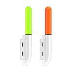Valkyrie 2 Adet Şarjlı Led Kamış Olta Ucu Işığı Su Geçirmez Usb Evrensel Uyumlu Gece Balıkçılığı