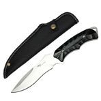 Valkyrie 26 cm Büyük Boy Çelik Sabit Bıçak – Outdoor Kamp Av Bıçağı + Kılıf Ergonomik Paslanmaz Çelik Gümüş