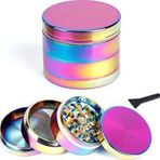 Valkyrie 40 mm 4 Katmanlı Renkli Çinko Alaşım Herbal Grinder Baharat Bitki Ot Tütün Öğütücü