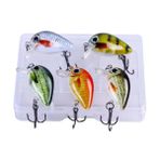 Valkyrie 5 Adet Crankbait Lrf Balik Olta Yem Seti - Sesli Bilyali - Kutulu - 2.7Cm 1.5Gr