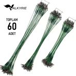 Valkyrie 60 Adet Çelik Fishing Leader Seti – Paslanmaz Çelik Olta Halatı Lider Teli 3 Boy Karışık