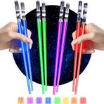 Valkyrie 8 Parça Led Işıklı Chopstik Işık Kılıcı Yemek Çubukları Star Wars Tema Çöpstik