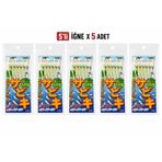 Valkyrie Fosforlu Silikon Karides Yem 5’li İğne x 5 Paket Hazır Gece Parlayan LRF Olta Yemi #18