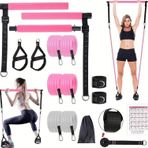 Valkyrie Full Vücut Pilates Bar Seti Egzersiz Çubuğu Ayarlanabilir Evde Onlarcak Farklı Spor Jimnastik Olanağı Kapı Askı