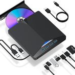 Valkyrie Harici Cd Dvd Rom Yazıcı Okuyucu Usb 3.0 Hub Çoğaltıcı Tf Sd Kart Okuyucu 7in1