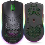 Valkyrie Kablosuz Petek Tasarım Şarjlı Gaming Mouse – Rgb Aydınlatmalı 3200 Dpı Ultra Hafif Siyah