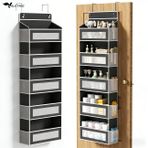 Valkyrie Kapı Arkası Organizer 5 Cepli Askılı Dolap Düzenleyici Çok Amaçlı Kapı Arkası Raf 20Kg Taşıma Siyah