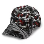 Valkyrie Kuru Kafa Şapka Street Style Unisex Ayarlanabilir Baseball Cap Beyzbol Şapkası Kurukafa