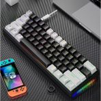 Valkyrie Leaven K620 Blue Switch Mekanik Gaming Klavyesi Type-C Bluetooth 61 Tuş Ev - Ofis Kullanımı