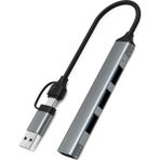 Valkyrie mAcbook Uyumlu Type-C & USB Çiftli 4port USB 3.0 Splitter 5 Gbps Çevirici Hub Adaptör
