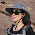 Valkyrie Outdoor Güneş Şapkası Unisex Kamp Trekking Safari Balıkçı Şapkası Uv Koruma Gri Gri