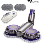 Valkyrie Su Püskürtmeli Mop Başlığı 6 Paspaslı Elektrikli Paspas Başlığı Dyson Uyumlu V7/V8/V10/V11/V15 - 1 Adet