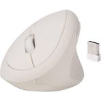 Valkyrie Y08 Dikey Kablosuz 2.4G Sessiz Şarjlı 6 Tuşlu Vertical Mouse 1600DPI 400mAh Beyaz
