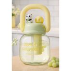 Valletta Bernina 800ML Sarı BPA İçermez Kolay Taşınabilir Plastik Su Matarası Detoks Bölmeli