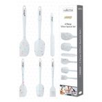 VALLETTA DRONGO 6'LI SPATULA SET BEYAZ RENKLİ NOKTALI