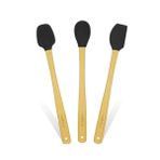 Valletta İndigo 3'lü Siyah 26 cm Spatula Seti