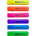 Valletta Meno 6'lı Canlı Renk Fosforlu Highlighter Kalem Seti