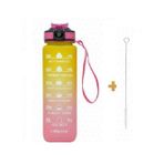 Valletta VLT1246 900 ml Pembe Fofana Bpa Içermez Motivasyonel Su Matarası