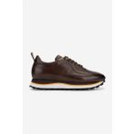 Valmenti Erkek Hakiki Deri Kahverengi Sneakers & Spor Ayakkabı 383 VAL-4516 ERK AYK Y25 KAHVE DR