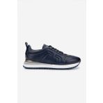 Valmenti Erkek Hakiki Deri Lacivert Sneakers & Spor Ayakkabı 383 VAL-5960 ERK AYK Y25 LACI SLVR