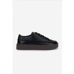 Valmenti Erkek Hakiki Deri Siyah Deri Sneakers & Spor Ayakkabı 1111 502 ERK AYK Y25 SIYAH DR