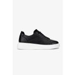 Valmenti Erkek Hakiki Deri Siyah Deri Sneakers & Spor Ayakkabı
