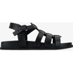 Valmenti Erkek Hakiki Deri Siyah Düz Sandalet 1152 27045 Erk Sndlt Y26 Nero
