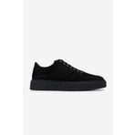 Valmenti Erkek Hakiki Deri Siyah Nubuk Sneakers & Spor Ayakkabı