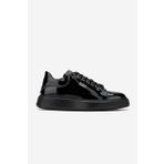 Valmenti Erkek Hakiki Deri Siyah Rugan Sneakers & Spor Ayakkabı