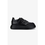 Valmenti Erkek Hakiki Deri Siyah Sneakers & Spor Ayakkabı 698 1139-2 ERK AYK SK24-25 SIYAH ZMB