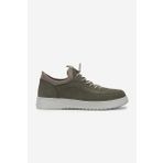 Valmenti Erkek Hakiki Deri Yeşil Nubuk Sneakers & Spor Ayakkabı 298 VAL-9169-F412 ERK AYK Y25 OLIVE DANTE