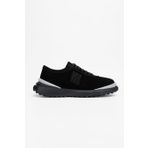 Valmenti Erkek Siyah Süet Hakiki Deri Sneakers & Spor Ayakkabı