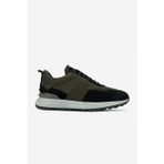 Valmenti Gri-Siyah Erkek Deri Sneaker 352 21362 ERK AYK SK24-25