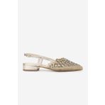 Valmenti Kadın Deri & Tekstil Gold Topuklu Ayakkabı 1141 548 ZENIA 6-1 BYN AYK Y25 GOLD