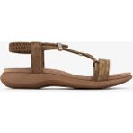 Valmenti Kadın Hakiki Deri Camel Düz Sandalet 1141 47962-4 Bn Sndlt Y26 Camel/bronze/strass