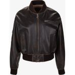 Valmenti Kadın Hakiki Deri Kahverengi Deri Mont 993 Bomber Byn Derımont SK25/26 Vıskı Dokme - 3XL