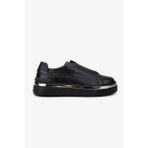 Valmenti Kadın Hakiki Deri Siyah Floter Sneakers & Spor Ayakkabı 1116 410 BN AYK SK25-26 SIYAH FLTR