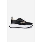 Valmenti Kadın Hakiki Deri Siyah Sneakers & Spor Ayakkabı 04 401 BN AYK SK25-26 SYH/LIGHT GOLD