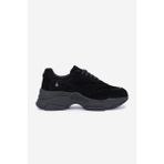 Valmenti Kadın Hakiki Deri Siyah Sneakers & Spor Ayakkabı 154 3396 Bn Ayk SK25-26 Syh Suet/rgn