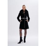 Valmenti Kadın Kürk Mont 616 6291 Bn Kurk SK24/25 Sıyah Astragan - Siyah