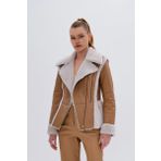 Valmenti Kadın Kürk Taba Mont 616 6593 BN KURK SK24/25 TABA
