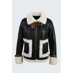 Valmenti Kadın Siyah Deri Mont 616 6120 Bn Derımont SK23/24 - XL