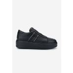 Valmenti Siyah Kadın Deri Sneaker 1011 6627 BN AYK SK24-25