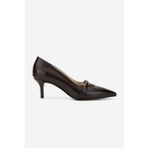 Valmenti Siyah Kadın Deri Stiletto 1027 1000 BN AYK SK24-25