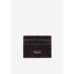 Valmenti Unisex Hakiki Deri Koyu Kahverengi Piton Kartlık