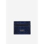 Valmenti Unisex Hakiki Deri Lacivert Piton Kartlık