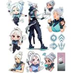 Valorant Sticker Telefon Laptop Notebook Tablet Defter Matara Stiker Etiket ST489