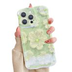 VALRION iPhone 16 Pro Max Kılıf ile Uyumlu Vintage Yağlıboya Resim Sanat Telefon Kılıfı Kıvırcık Dalga Çerçeve Moda Estetik Çiçek Tasarımı Kızlar Kadınlar için Koruyucu Darbeye Dayanıklı Çiçekli